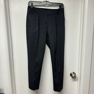 Talbots Womens Black Tapered Ankle Dress Pants Work Trousers Size 2P Petite